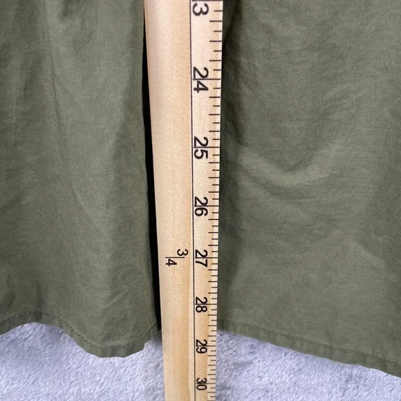 Anthropologie Mare Mare Blouse Medium Green Long-Sleeve V Neck Ruffled Bohemian - Picture 7 of 7